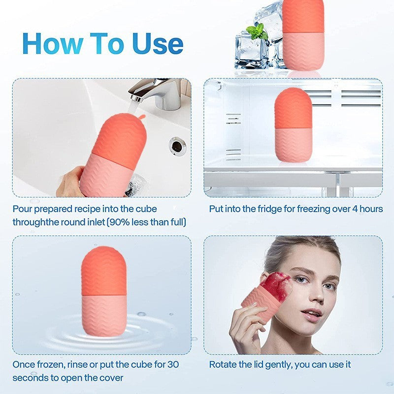 Ice Roller for Face & Skin – Reduce Puffiness & Tighten Pores